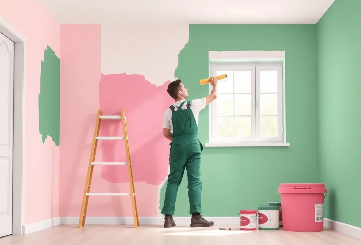 Peintre Saint-Sébastien-sur-Loire 44230 en intervention sur un chantier